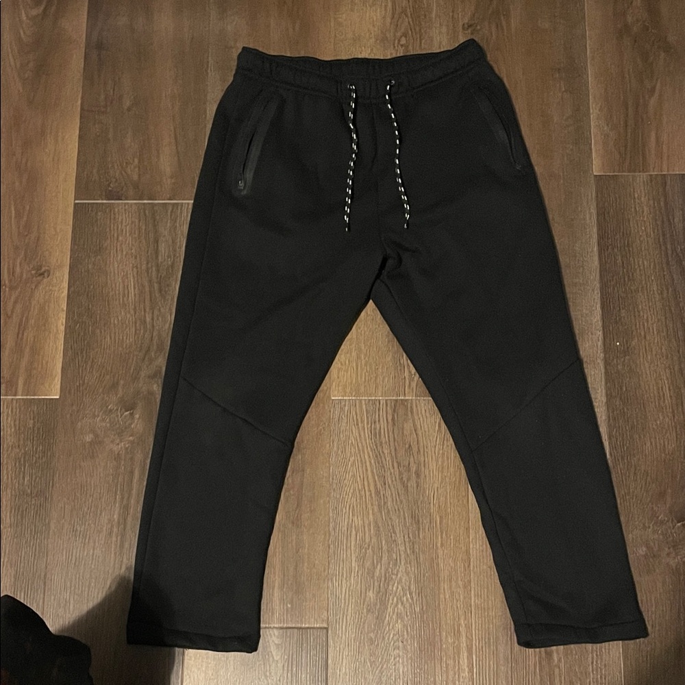 Athletic Works Men's Black Sweatpants with Drawstring